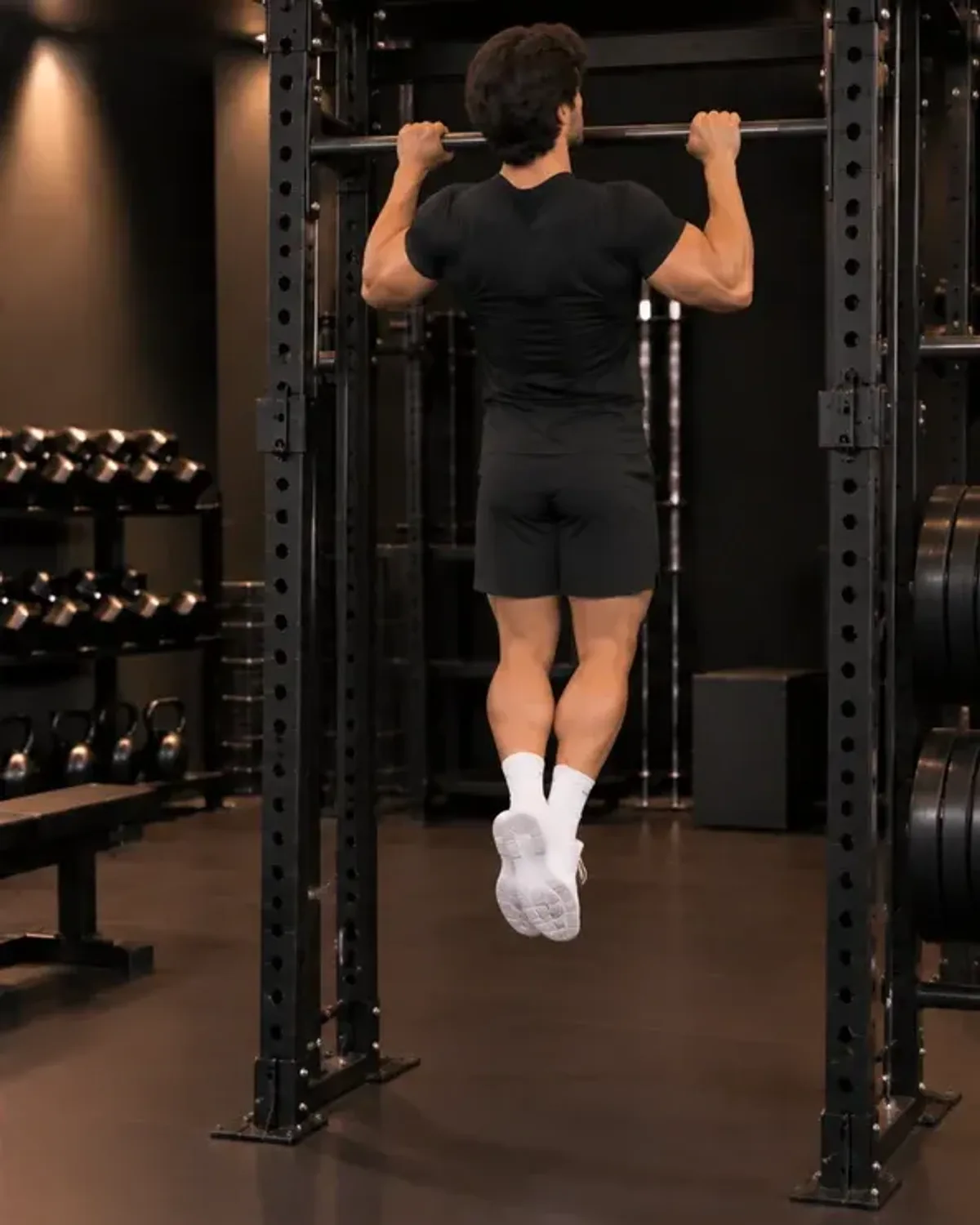 Pull-up at the top of the rep
